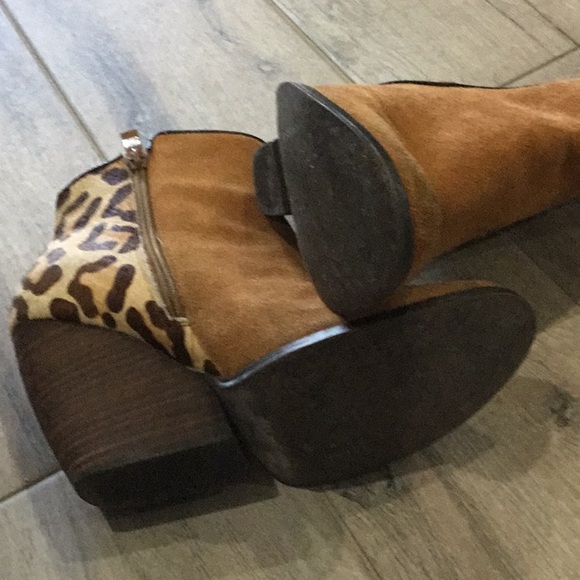 Very Volatile Brown Leather Upper Boots - Picture 5 of 7